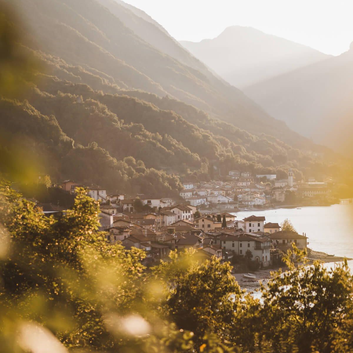 View on Hiking Trails at Lake Como